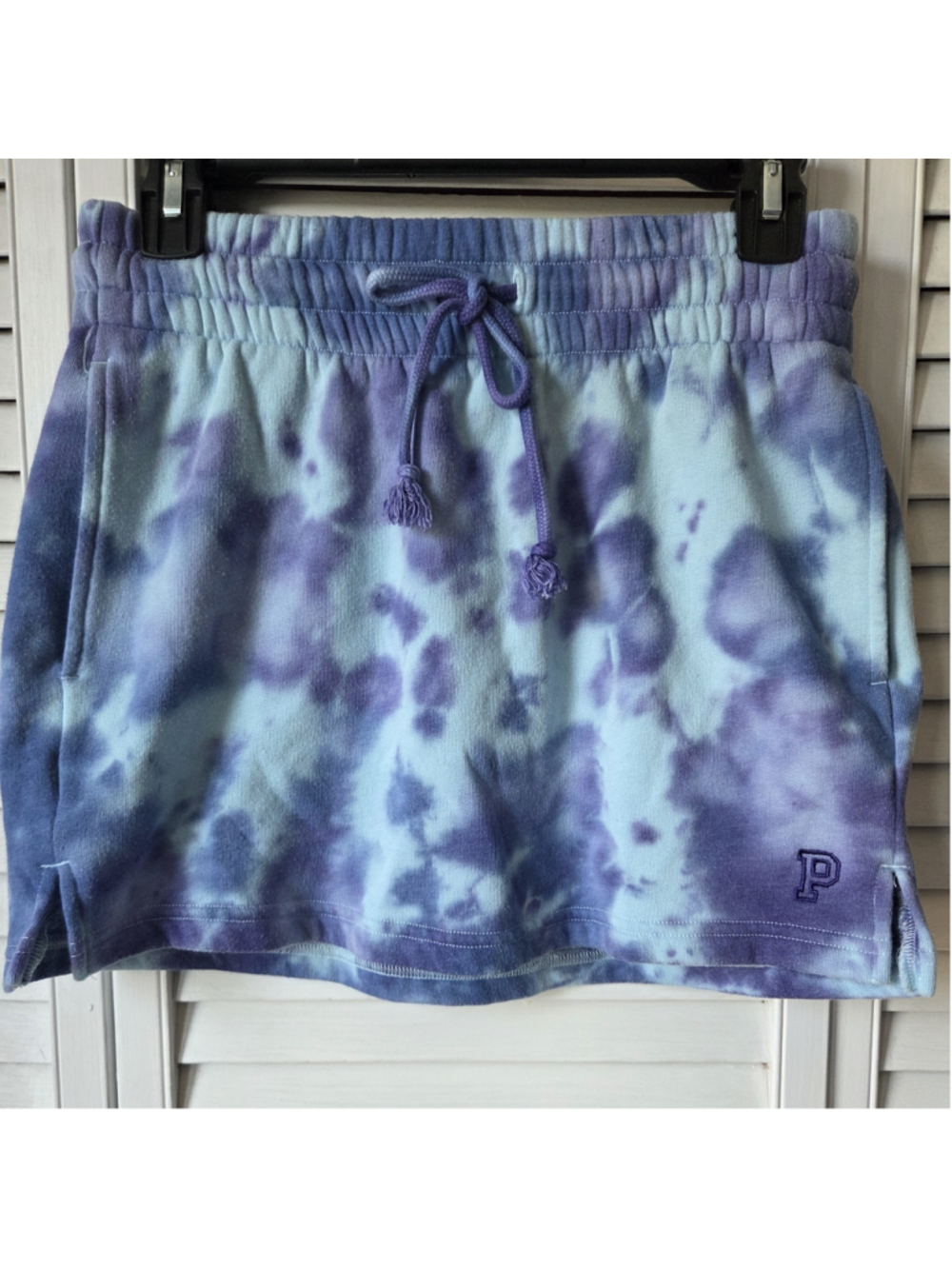 Women's PINK Victoria's Secret Tie-Dye Skirt XS Blue Purple